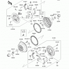 Mule 610 4x4 (KAF400-AFF) Rear hubs  /  brakes
