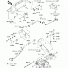 Mule 600 (KAF400-BFF) Передние тормозные трубопроводы