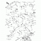 Mule 610 4x4 XC Camo (KAF400-EFF) Передние тормозные трубопроводы