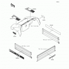 Mule 610 4x4 XC SE (KAF400-FFF) Decals(white)(fff)