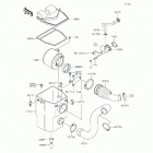 Mule 610 4x4 XC Camo (KAF400-EFF) Воздухозаборник
