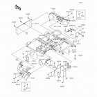 Mule 610 4x4 XC Camo (KAF400-EFF) Детали рамы (зад.)
