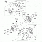Mule 600 (KAF400-BFF) Rear hubs  /  brakes