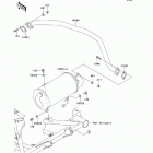 Mule 610 4x4 (KAF400-AFF) Глушитель