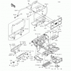 Mule 610 4x4 XC Camo (KAF400-EFF) Guards  /  cab frame