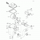 Mule 610 4x4 XC SE (KAF400-FFF) Air cleaner(fef  /  fff)