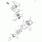 Teryx (KRF800-BFF) Цилиндр(ы) /  поршень