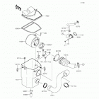 Mule 610 4x4 XC (KAF400-DFF) Air cleaner(dff)