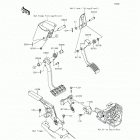 Teryx4 Camo (KRT800-DFF) Brake pedal  /  throttle lever