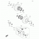 Brute Force 300 (KVF300-CFF) Задняя ступица колеса