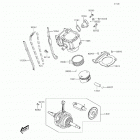 Brute Force 300 (KVF300-CFF) Цилиндр(ы) /  поршень