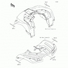 Brute Force 750 4x4i EPS (KVF750-HFF) Отражатели