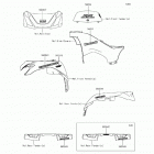 Brute Force 750 4x4i EPS (KVF750-HFF) Наклейки