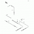 Brute Force 750 4x4i (KVF750-LGF) Тросы управления