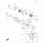 KFX50 (KSF50-BFF) Задняя ступица колеса