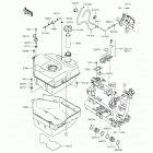 Brute Force 750 4x4i (KVF750-LGF) Топливный бак
