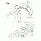 Brute Force 750 4x4i EPS (KVF750-GGF) Отражатели