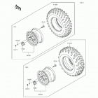 Brute Force 750 4x4i (KVF750-LGF) Wheels  /  tires