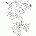 Brute Force 750 4x4i (KVF750-LGF) Переднее крыло(ья)