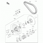 Brute Force 750 4x4i (KVF750-LGF) Driven converter  /  drive belt