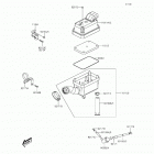 KFX50 (KSF50-BFF) Воздухозаборник