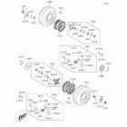 Brute Force 300 (KVF300-CFF) Переднее колесо