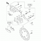 Brute Force 750 4x4i EPS (KVF750-HFF) Передний тормоз
