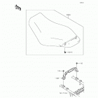 Brute Force 750 4x4i (KVF750-LGF) Сидение