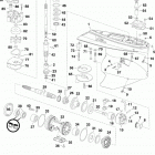 250 - (90 V6, 3.3 L) E250DPLINS - (90 V6, 3.3L) Gearcase, m2-type