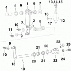 200 - (90 V6, 3.3 L) E200HSLINE - (90 V6, 3.3 L) Вал переключения