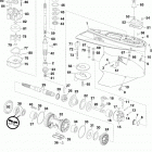 150 DE150PXINS Gearcase, m2-type