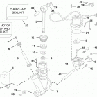 250 - (90 V6, 3.3 L) DE250CZINR - (90 V6, 3.3L) Trim  /  tilt hydraulic assembly