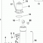 40 E40DHSLINS - ITALY ONLY Trim & tilt hydraulic assembly