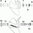 225 DE225CXINS Гребной винт ,все V6