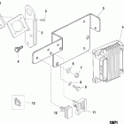 4.3L EFI  (GEN+) TBI    GM 262 V-6 0L619000 THRU 0M322780 Ecm and electrical brackets