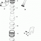 CMD QSD 2.0 EI 130 88205000 THRU 88205098 Exhaust components, sterndrive