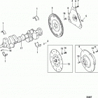 350 MAG MPI ALPHA/BRAVO 0L010019 THRU 0L339999 Crankshaft and flywheel
