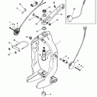 BRAVO X THREE 0M100001 THRU 0W249999 Gimbal ring and steering lever