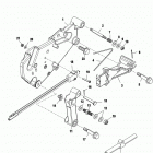 4.3L CARB ALPHA/BRAVO 0M615000 THRU 0W300012 Shift bracket(alpha engines)(sn-0m659999 and below)