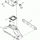 4.3L (GEN II) (2 BBL.)   GM 262 V-6 1993-1995 0F000878 THRU 0F601126 Exhaust manifold and exhaust riser
