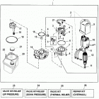 BRAVO XZ ONE 0L914990 THRU 0M999999 Pump  /  motor(top mount reservoir) (design ii - 14336a2...