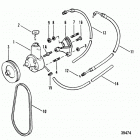 165 (2 BBL.)  MERCURY 224 I/L4  1987 0B434941 THRU 0B774251 Power steering components