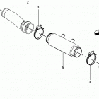 2.0L EI 130 70000000 THRU 70002129 Cooling hoses and cooler, sterndrive