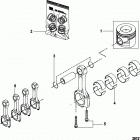 2.0L EI 130 70000000 THRU 70002129 Connecting rod and piston