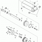 BRAVO XZ ONE 0L914990 THRU 0M999999 Steering cylinder(integrated transom)