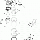 2.0L EI 130 70000000 THRU 70002129 Exhaust components, sterndrive