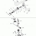 3.0L MPI EC 1A072812 & Up Closed cooling system, poppet valve   /   thermostat hou...