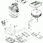 5.7LX EFI (4 BBL.-TBI)  GM 350 V-8 1996 0F752400 THRU 0K001505 Throttle linkage (alpha engines)