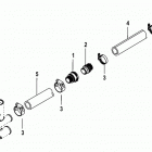 5.0L MPI ALPHA/BRAVO 1A623185 & Up Standard cooling system, sea pump hoses