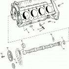 502 EFI (GEN. V)     GM 502 V-8 1993-1995 0D840650 THRU 0F802599 Cylinder block and camshaft